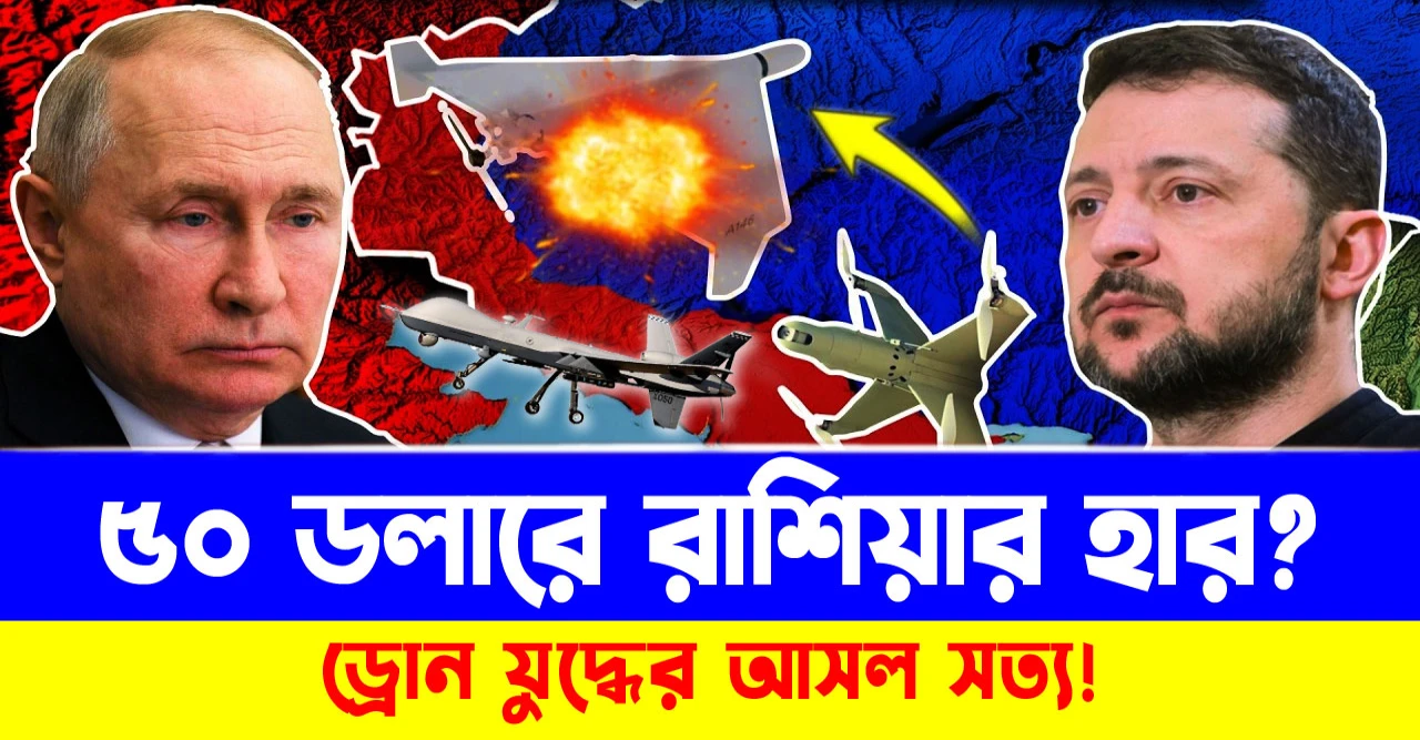 ড্রোন যুদ্ধের আসল সত্য! ৫০ ডলারে রাশিয়ার হার?