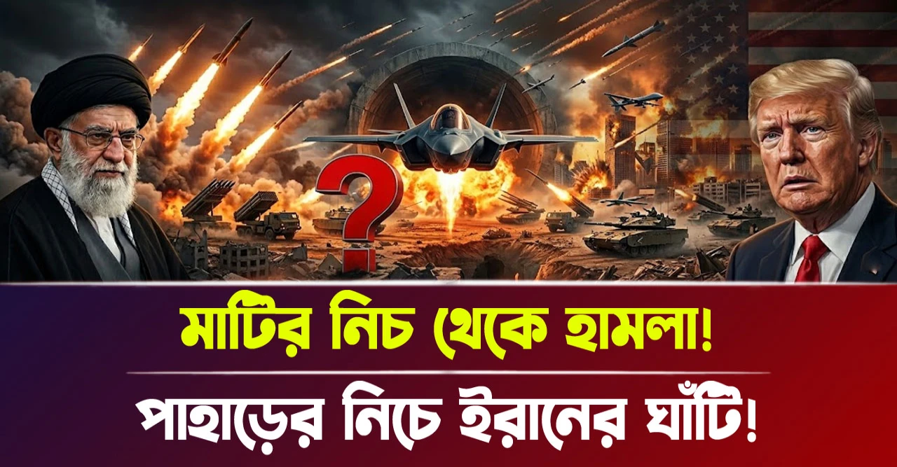 মাটির নিচ থেকে হামলা! পাহাড়ের নিচে ইরানের ঘাঁটি!