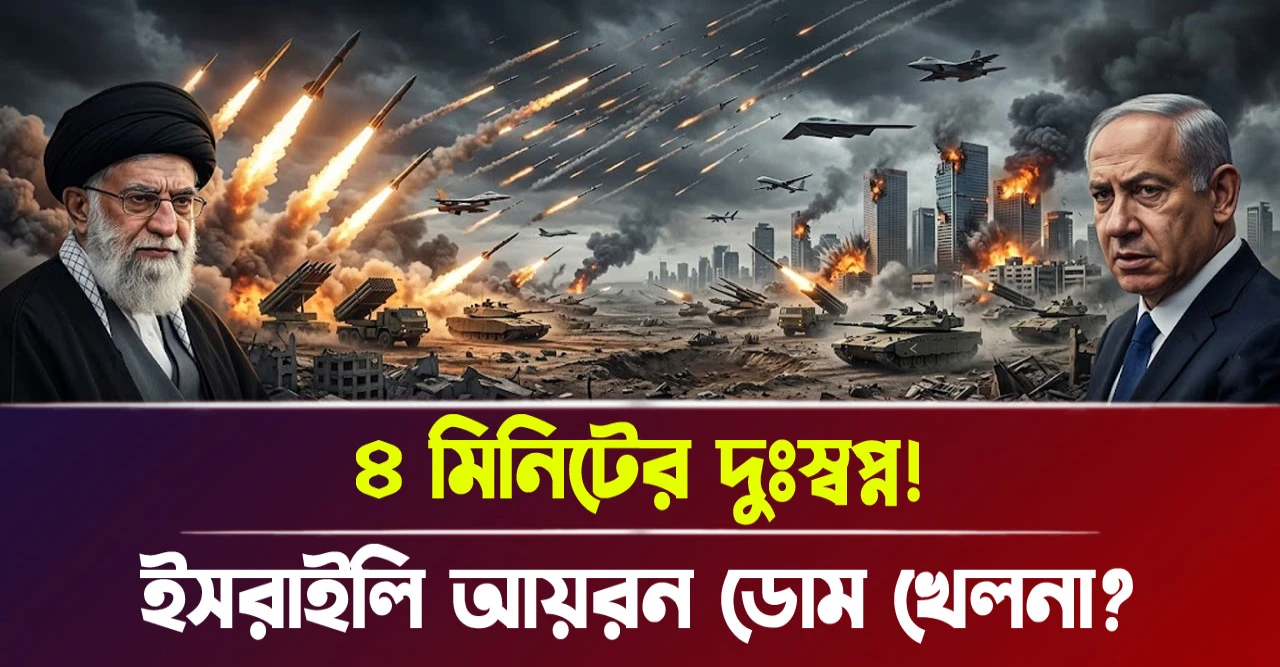 ইসরাইলি আয়রন ডোম খেলনা? ৪ মিনিটের দুঃস্বপ্ন!