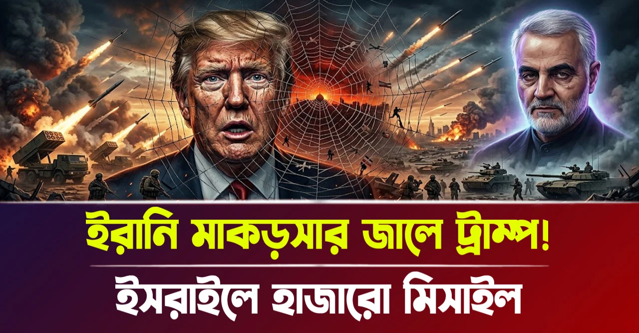 ইসরাইলে লক্ষ্য করে হাজারো মিসাইল! ইরানি মাকড়সার জালে ট্রাম্প!