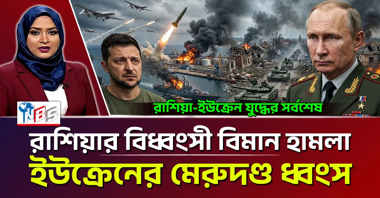 ইউক্রেনের মেরুদণ্ড ধ্বংস, রাশিয়ার বিধ্বংসী বিমান হামলা!