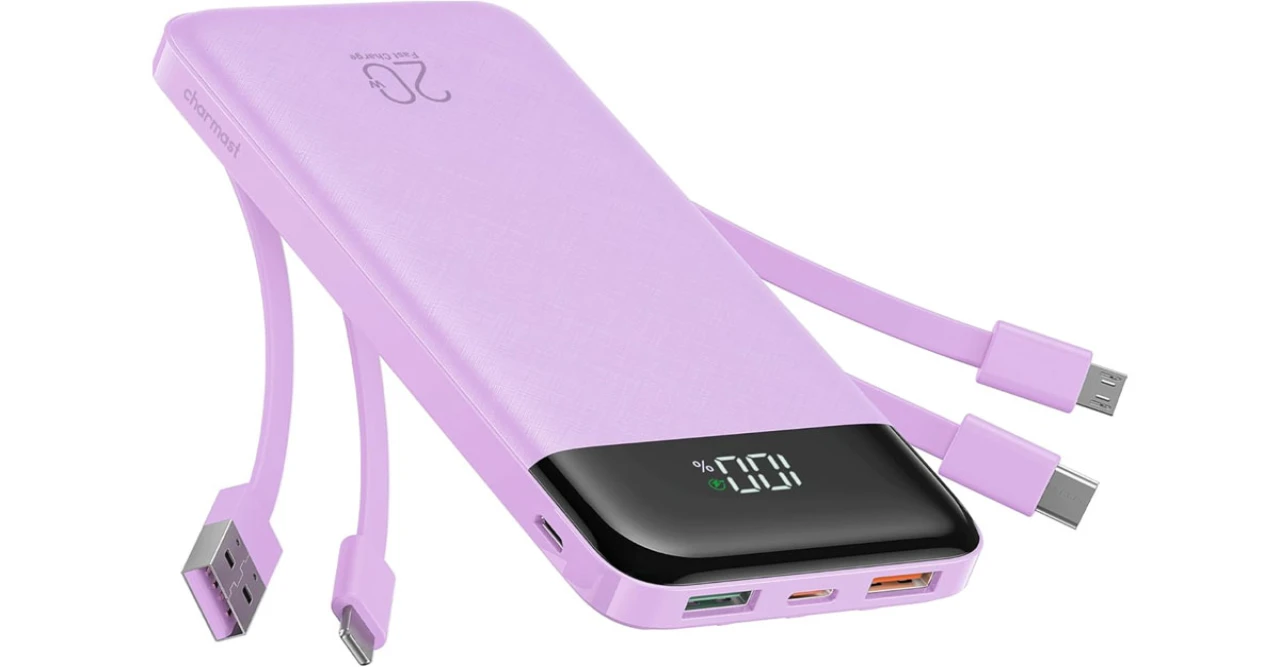 Charmast 20000mAh Power Bank Review: Built-In Cables, 22.5W Fast Charging
