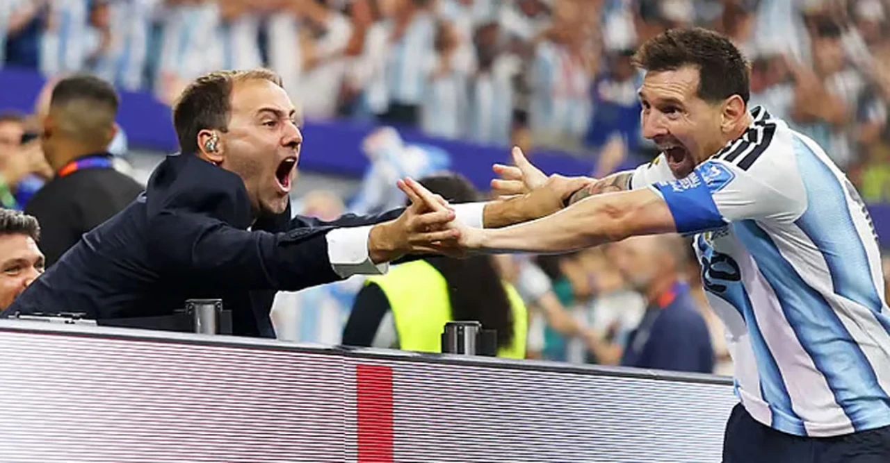Messi's Spontaneous Celebration with Sideline Reporter Creates Viral World Cup Moment