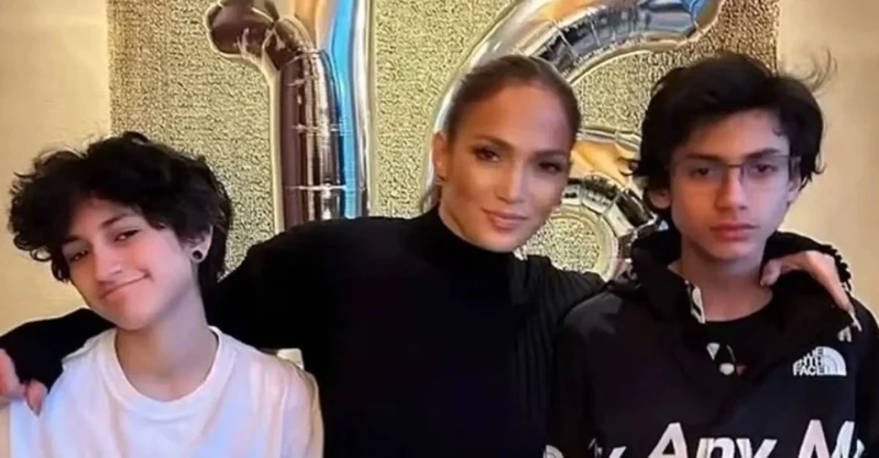 Jennifer Lopez Overcome with Emotion as Twins Max and Emme Graduate High School