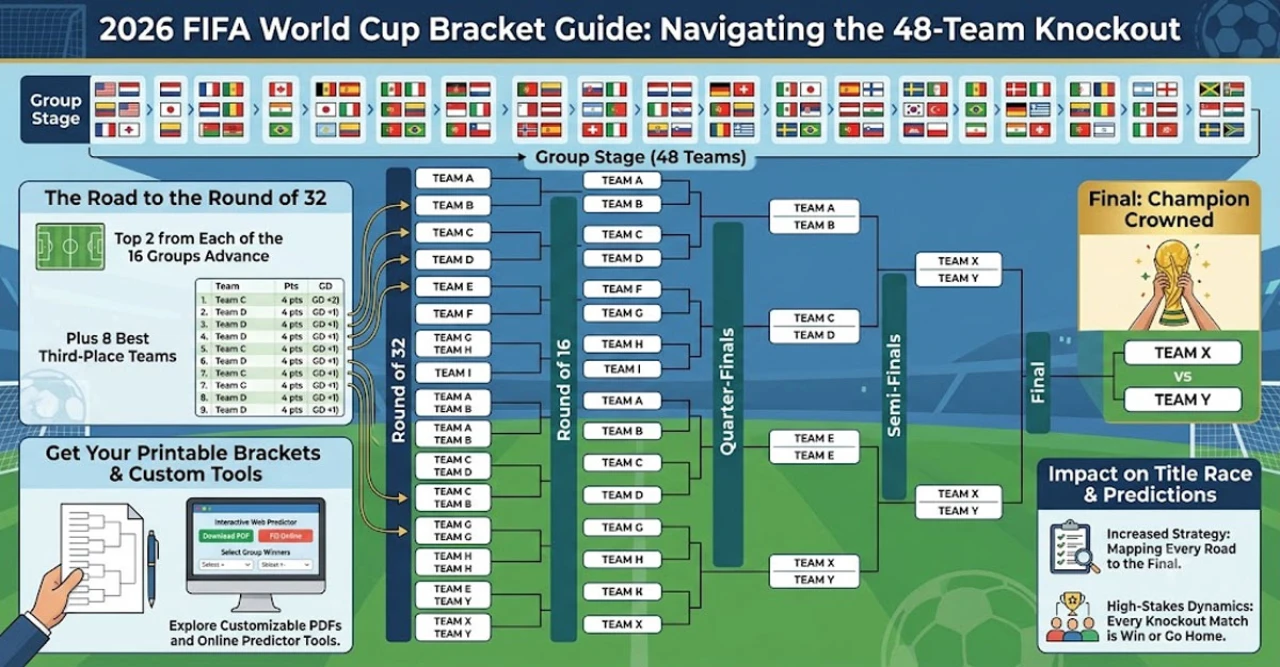 World Cup 2026 Knockout Pathways: Printable Brackets, Top Predictor Tools and How the Round-of-32 Shapes the Title Race