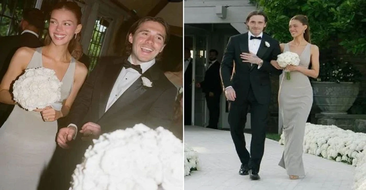 Brooklyn and Nicola Peltz Beckham Turn Heads as They Walk Down the Aisle Together at Family Wedding