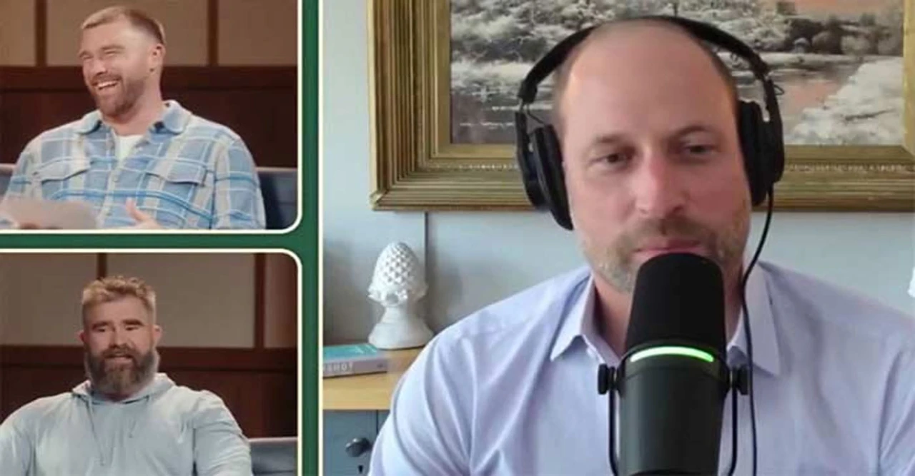 Prince William Playfully Schools Kelce Brothers on New Heights Podcast: "It's Football"