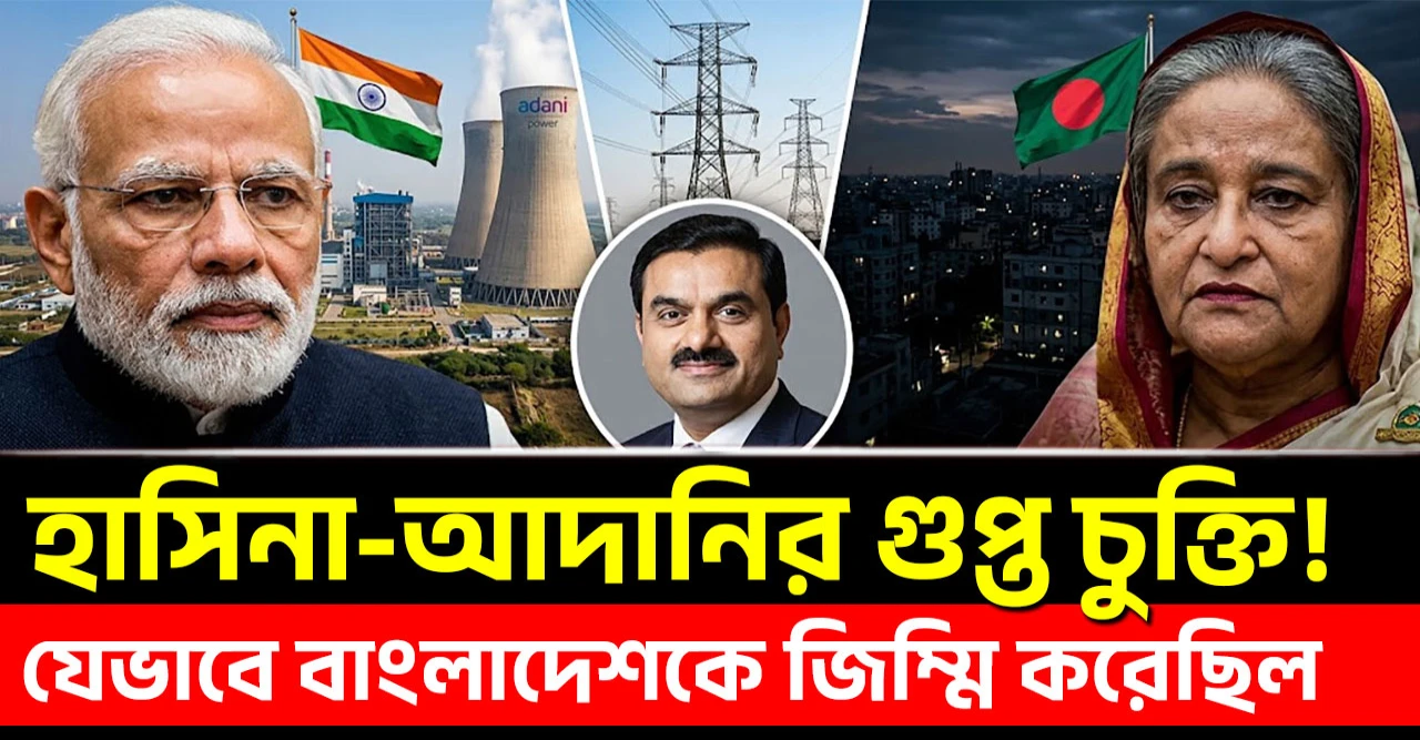 আদানি বিদ্যুৎ চুক্তির ভয়ংকর হিসাব! স্বৈরাচার শেখ হাসিনার সিদ্ধান্তে বাংলাদেশ কতটা ক্ষতিগ্রস্ত?