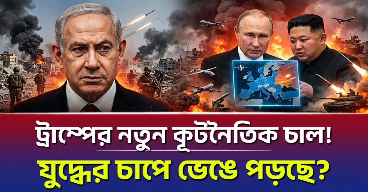 Trump-এর নতুন কূটনৈতিক চাল! যুদ্ধের চাপে বড় সংকট! Israel–Russia–North Korea