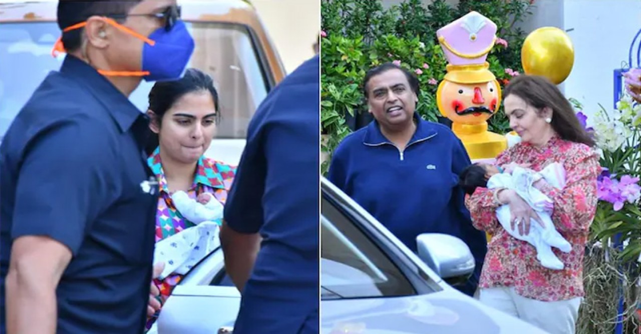 যমজ সন্তান কোলে দেশে ফিরলেন ইশা, নাতি-নাতনির কল্যাণে ৩০০ কেজি সোনা দান আম্বানির!