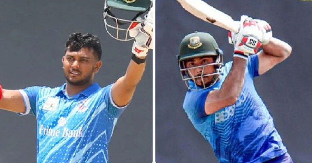 জাকির ১২ ছক্কায় সংগ্রহ ১৫৮, মোসাদ্দেক ১০ ছক্কা মেরে থামেন ১৩৩ রানে