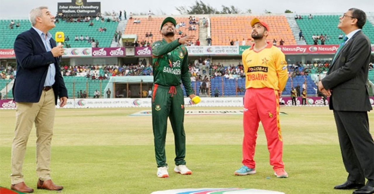 জিম্বাবুয়ের বিপক্ষে টস জিতে ফিল্ডিংয়ে বাংলাদেশ