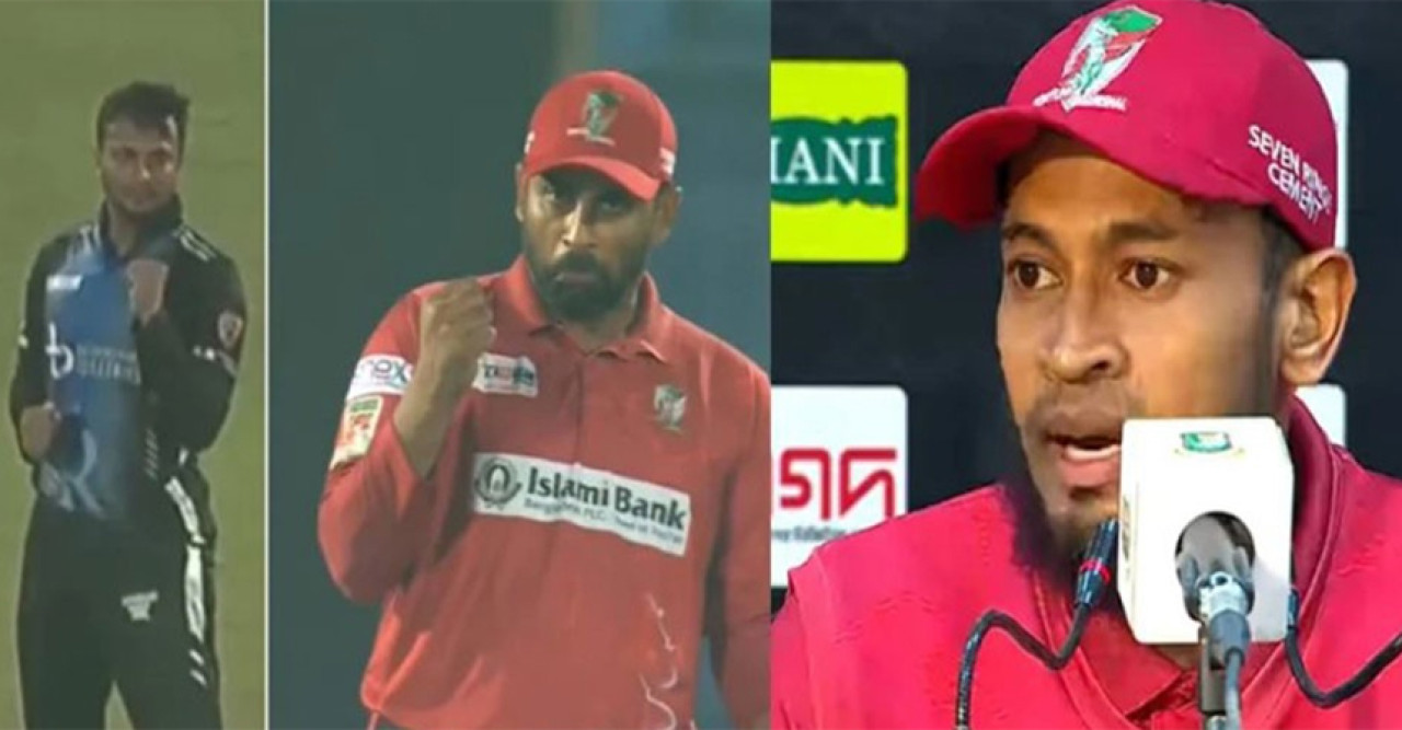 সাকিবের আউটের পর তামিমের ‘ব্যাঙ্গাত্মক উদযাপন’ দেখেননি মুশফিক