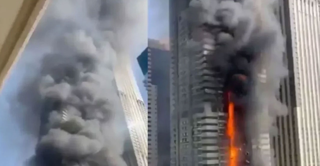 দুবাইয়ের ৬৭ তলা মারিনা পিনাকলে ভয়াবহ অগ্নিকাণ্ড, ৩,৮২০ বাসিন্দাকে নিরাপদে সরানো