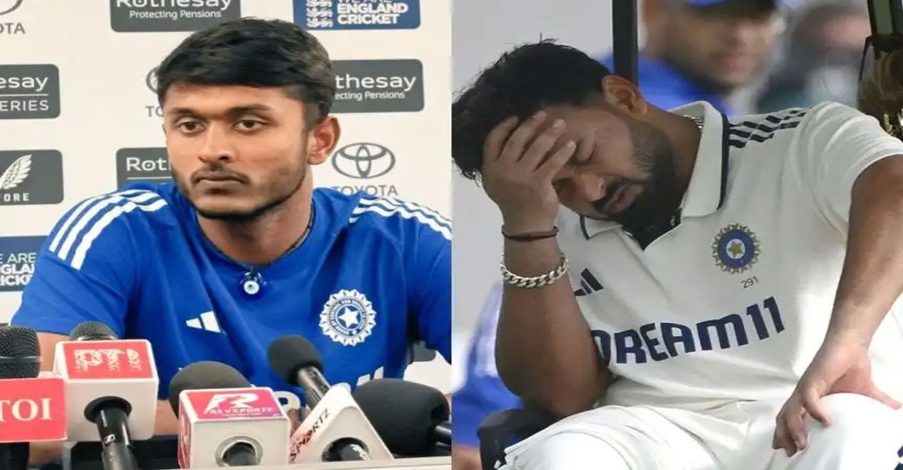 ম্যানচেস্টার টেস্টে রিশাভ পান্তের আঘাত, সাই সুধর্শনের কথায় উদ্বেগ