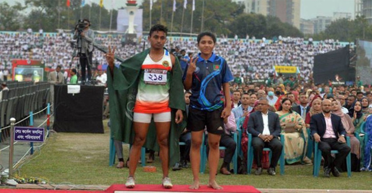 শেখ কামাল বাংলাদেশ যুব গেমসে দ্রুততম তরুণ নাইম, তরুণী আইরিন