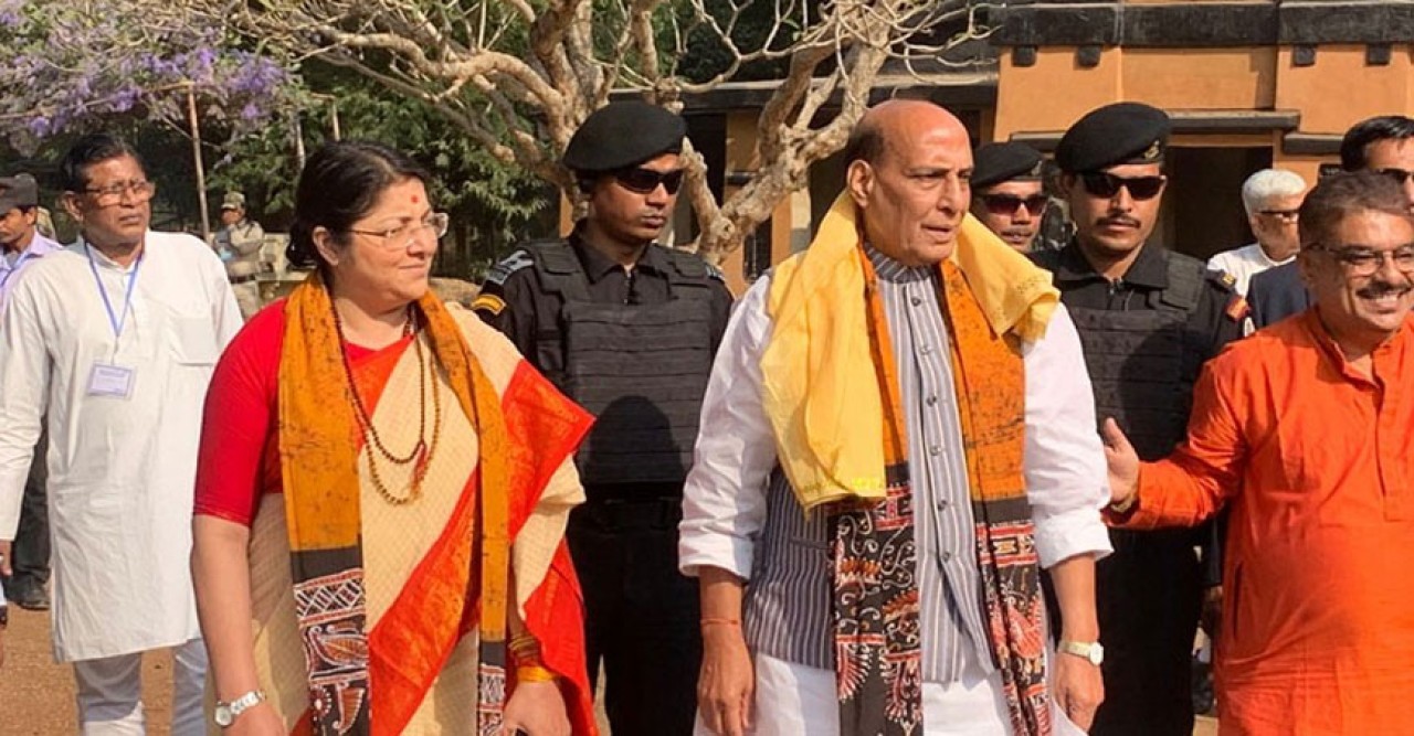 বিশ্বভারতী বিশ্ববিদ্যালয়ের প্রশংসায় পঞ্চমুখ রাজনাথ সিং