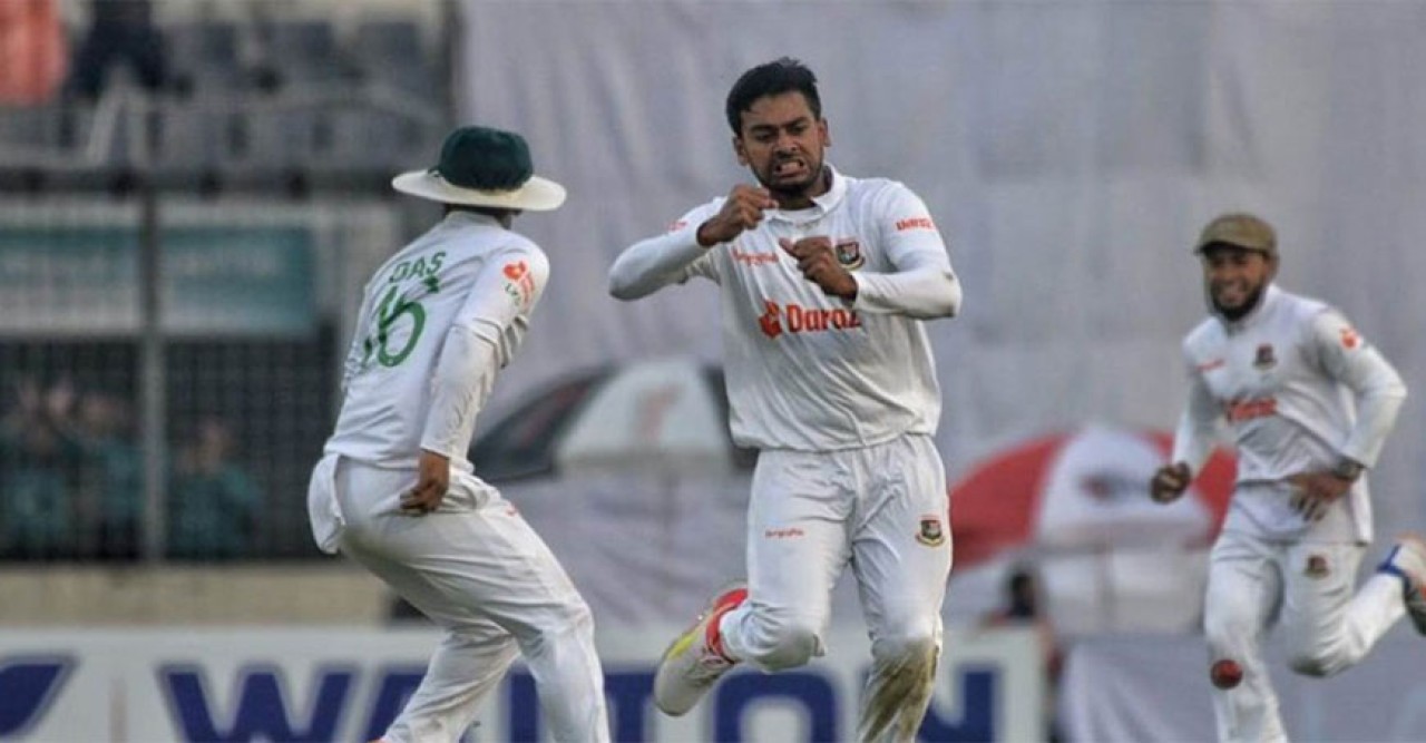 ঢাকা টেস্টে ভারতের কাছে ৩ উইকেটে হারল বাংলাদেশ