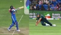 হোবার্টে অক্ষর প্যাটেলকে আউট করতে জেভিয়ার বার্টলেটের অবিশ্বাস্য ক্যাচ!