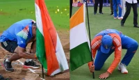 কোচ অমোলের রোহিত শর্মা স্টাইল সেলিব্রেশন! নারী দলের বিশ্বকাপ জয়ে মাঠে পতাকা পুঁতলেন"