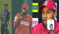 সাকিবের আউটের পর তামিমের ‘ব্যাঙ্গাত্মক উদযাপন’ দেখেননি মুশফিক