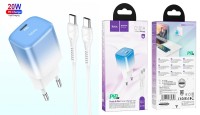 Hoco C101A PD 20W Fast Mini Travel Charger Adapter – USB-C to USB-C Cable for Rapid Charging: Powering Bangladesh in 2025