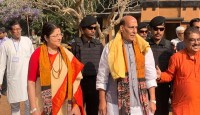 বিশ্বভারতী বিশ্ববিদ্যালয়ের প্রশংসায় পঞ্চমুখ রাজনাথ সিং