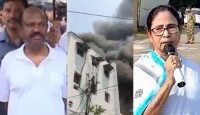 এখনও জ্বলছে শরাফ হাউস, রাজ্যপালের পর ঘটনাস্থলে মমতা