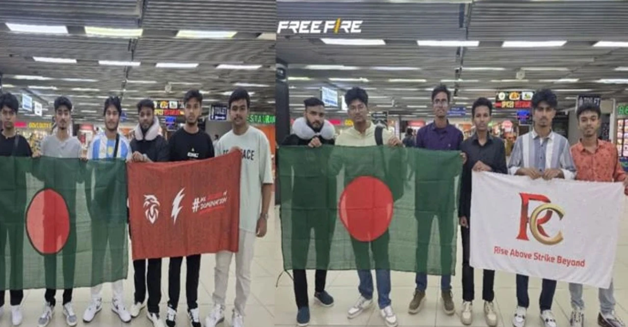বিশ্বকাপ খেলতে জাকার্তায় বাংলাদেশ দল: ফ্রি ফায়ার ওয়ার্ল্ড সিরিজে অংশ নিতে দেশ ছাড়ল টিম আরএইচকে ও টিম আরসি