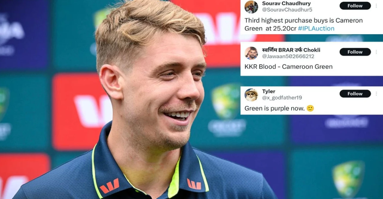 ২৫.২০ কোটিতে ক্যামেরন গ্রিনকে কিনে রেকর্ড গড়ল কেকেআর – টুইটারে ঝড় উঠেছে!