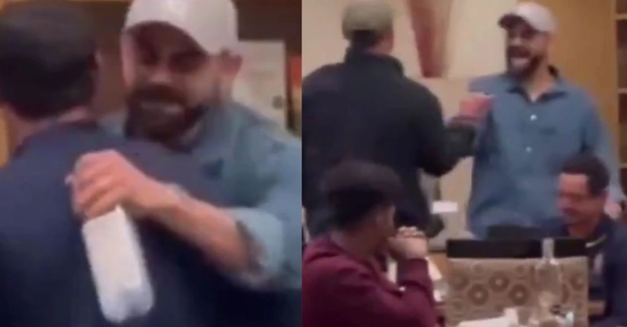 কোহলির আবেগে ভাসলেন! দক্ষিণ আফ্রিকার ক্যাম্পে গিয়ে জড়িয়ে ধরলেন পুরনো RCB সতীর্থদের