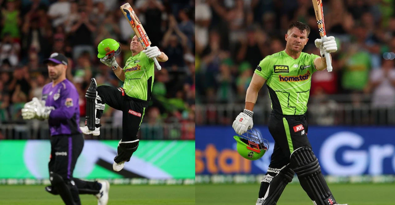 ৫১৩১ দিন পর বিস্ফোরণ! সেঞ্চুরি হাঁকিয়ে ‘৬-৭’ উদযাপনে ফের ভাইরাল ডেভিড ওয়ার্নার