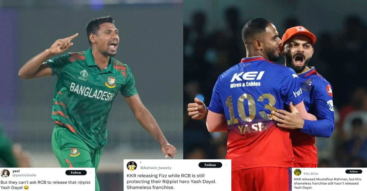 বিসিসিআই-আরসিবির দ্বিচারিতা! মুস্তাফিজুরকে ছাড়িয়ে দিল কেকেআর, যশ দয়ালকে রাখলেন কেন?