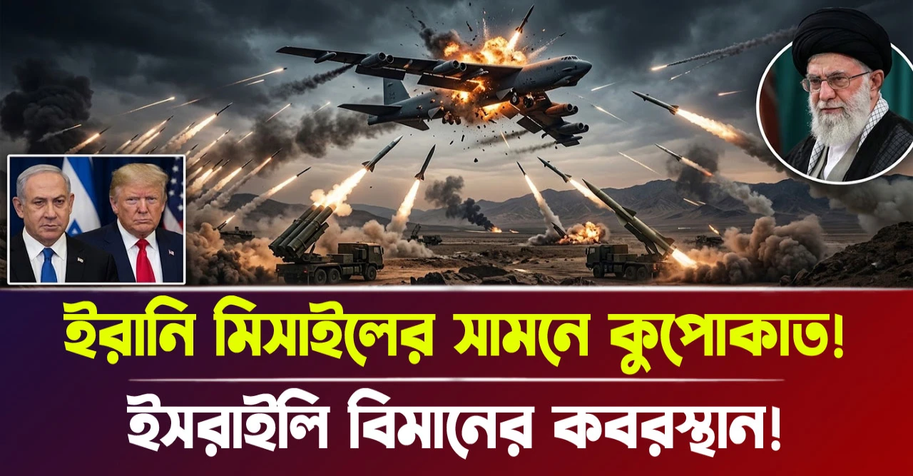 ইসরাইলি বিমানের কবরস্থান! ইরানি মিসাইলের সামনে কুপোকাত!