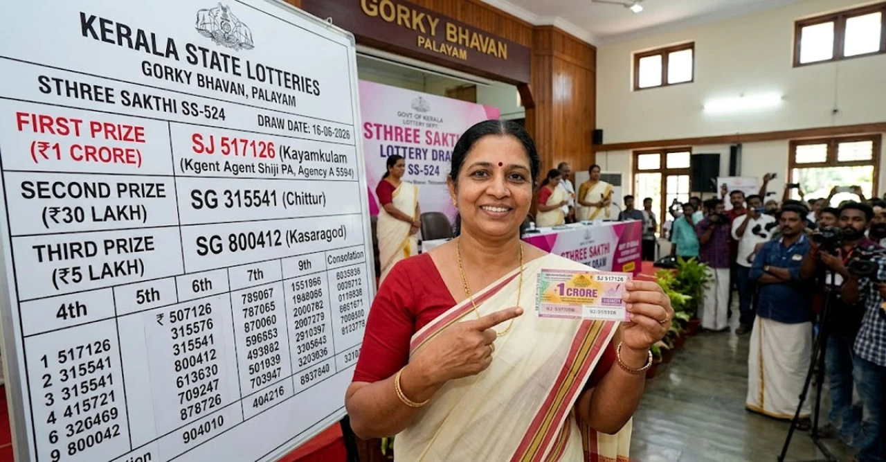 Kerala Lottery Sthree Sakthi SS-524 Result Out: Ticket SJ 517126 Wins ₹1 Crore Jackpot — Full Prize List Inside