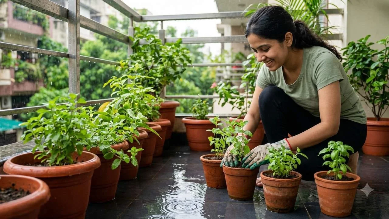 Monsoon Herb Gardening Tips: Grow Fresh Kitchen Herbs at Home This Rainy Season for Enhanced Culinary Flavors