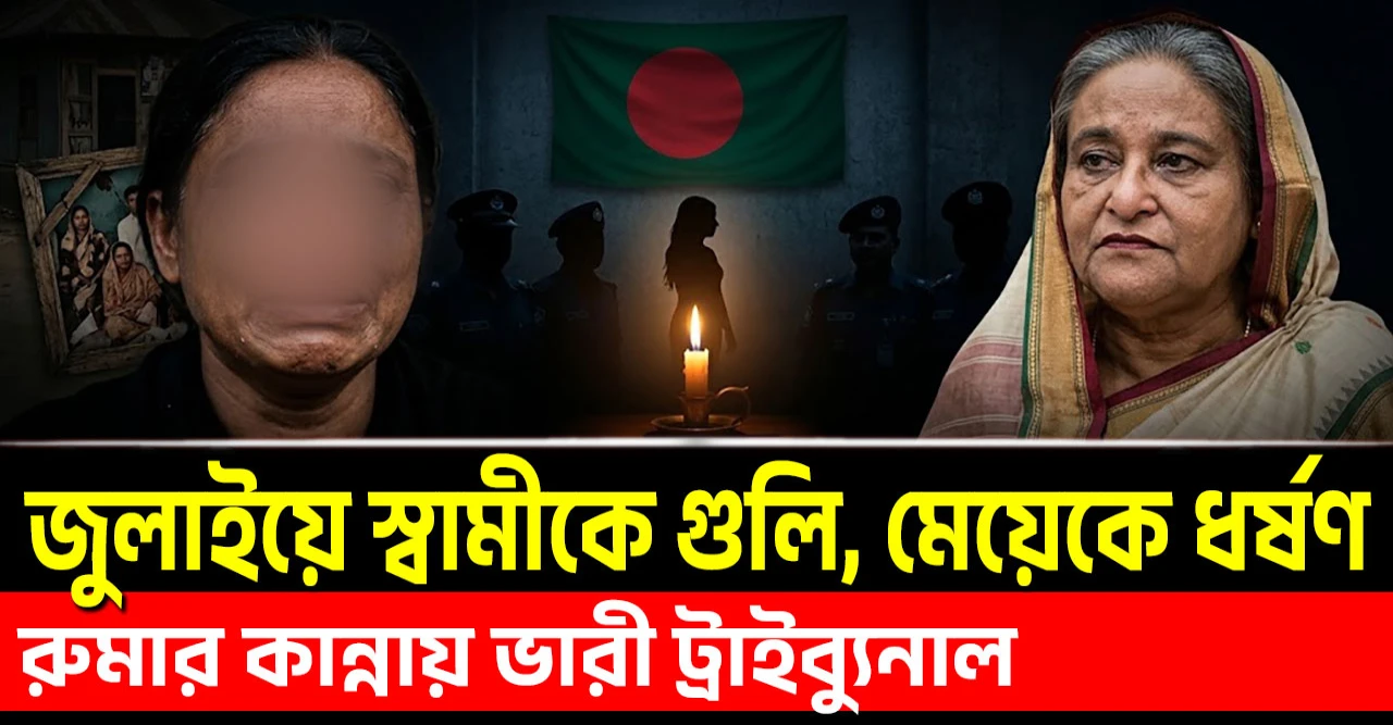 জুলাইয়ে এক স্বামী, এক মেয়ে—দুজনকেই হারালেন রুমা | ট্রাইব্যুনালে রোমহর্ষক সাক্ষ্য