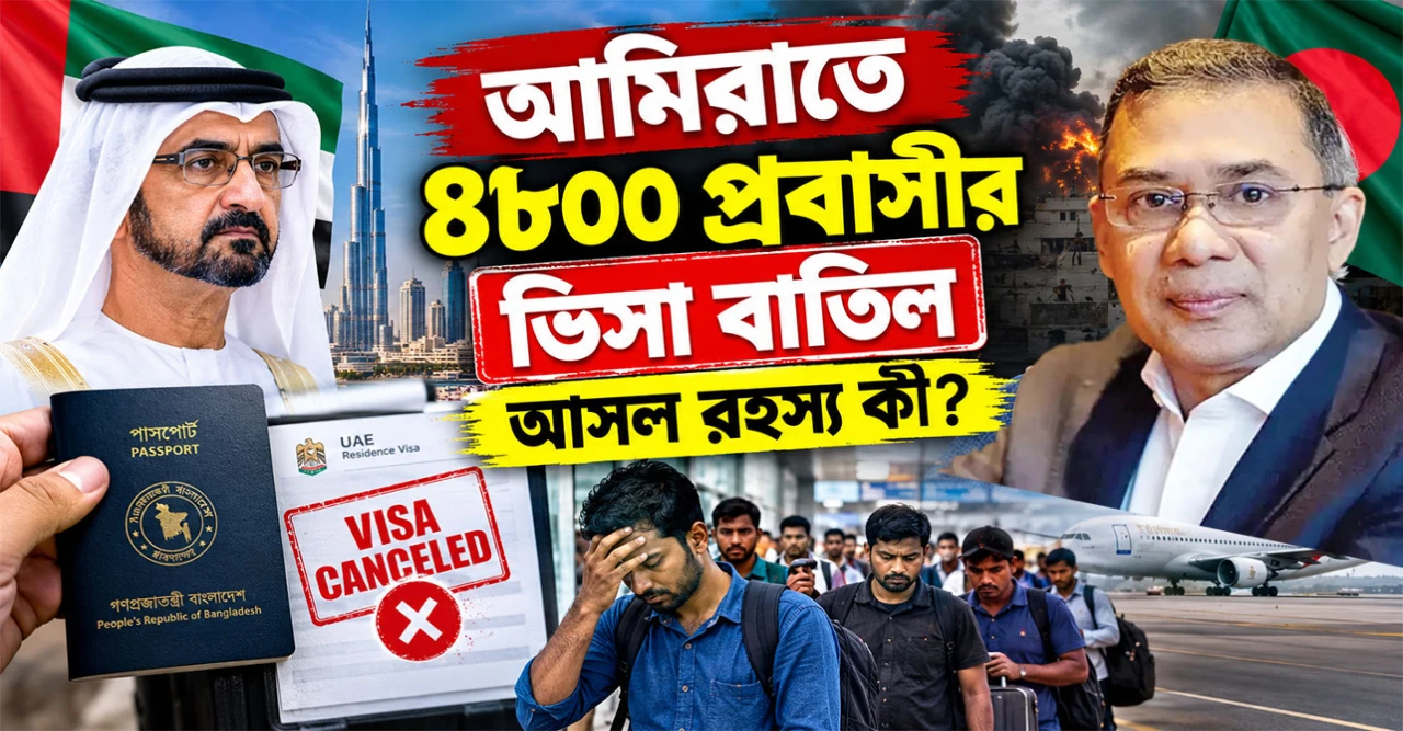 আমিরাতে ৪৮০০ প্রবাসীর ভিসা বাতিল: আসল রহস্য কী?