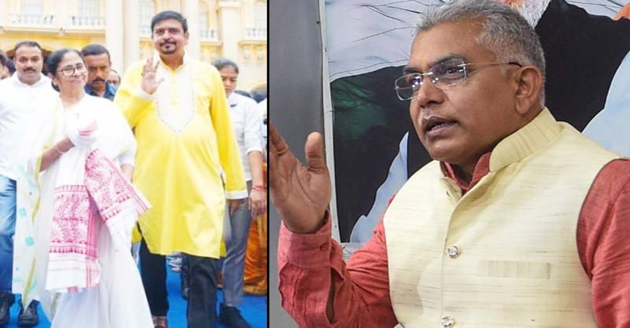 দুর্গাপুজোর পবিত্রতা নষ্ট করেছেন মুখ্যমন্ত্রী’, অভিযোগ দিলীপের, পালটা দিল তৃণমূল