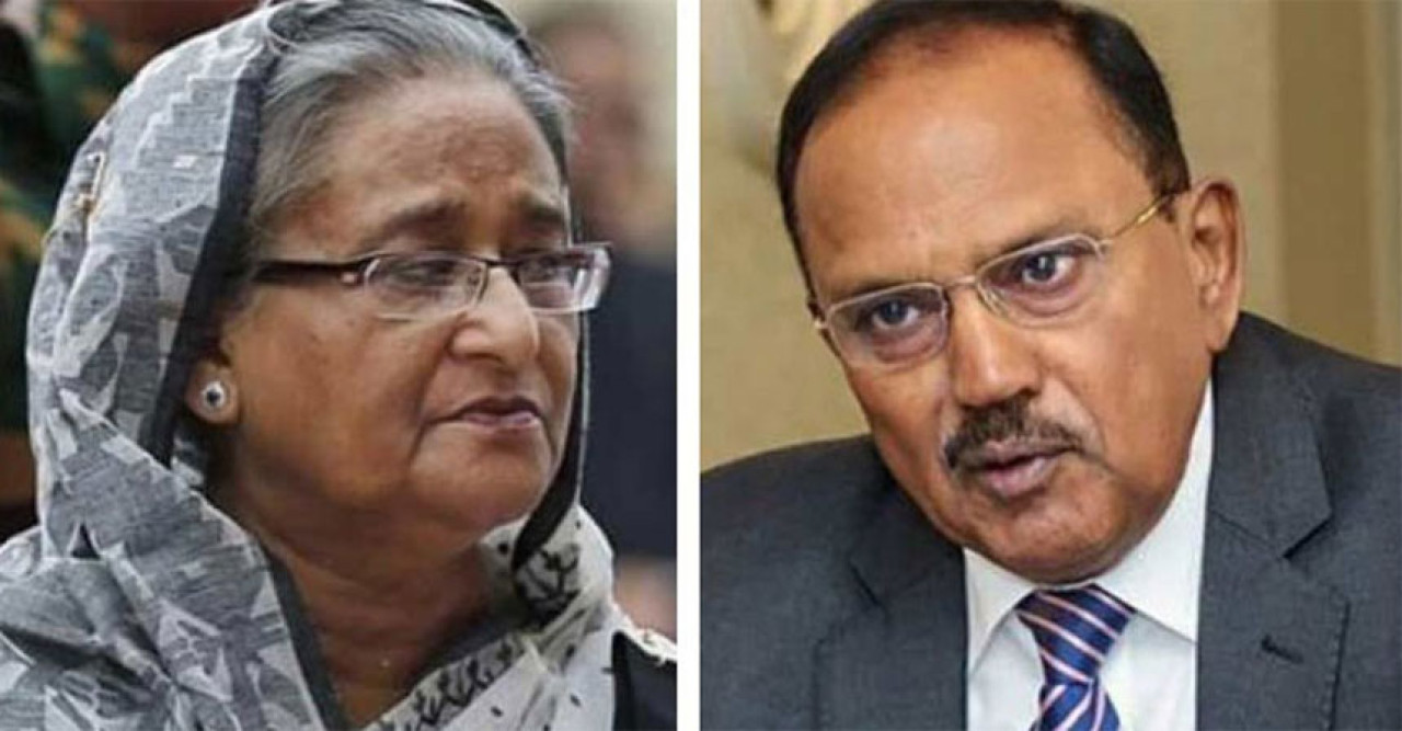ভারতের বিমানঘাঁটিতে স্বৈরাচার হাসিনার  সঙ্গে দেখা করলেন জাতীয় নিরাপত্তা উপদেষ্টা 