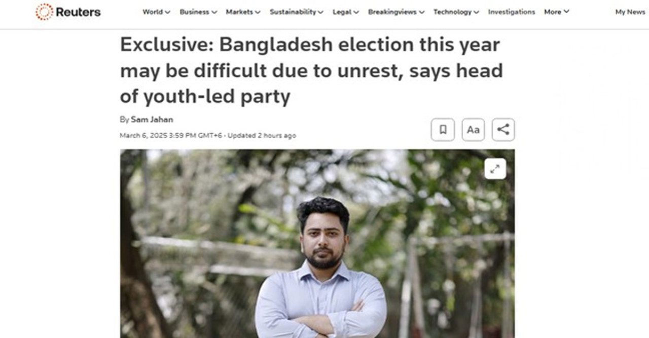 নির্বাচন নিয়ে দুশ্চিন্তা: নাহিদ, এ বছর আয়োজন কঠিন হতে পারে