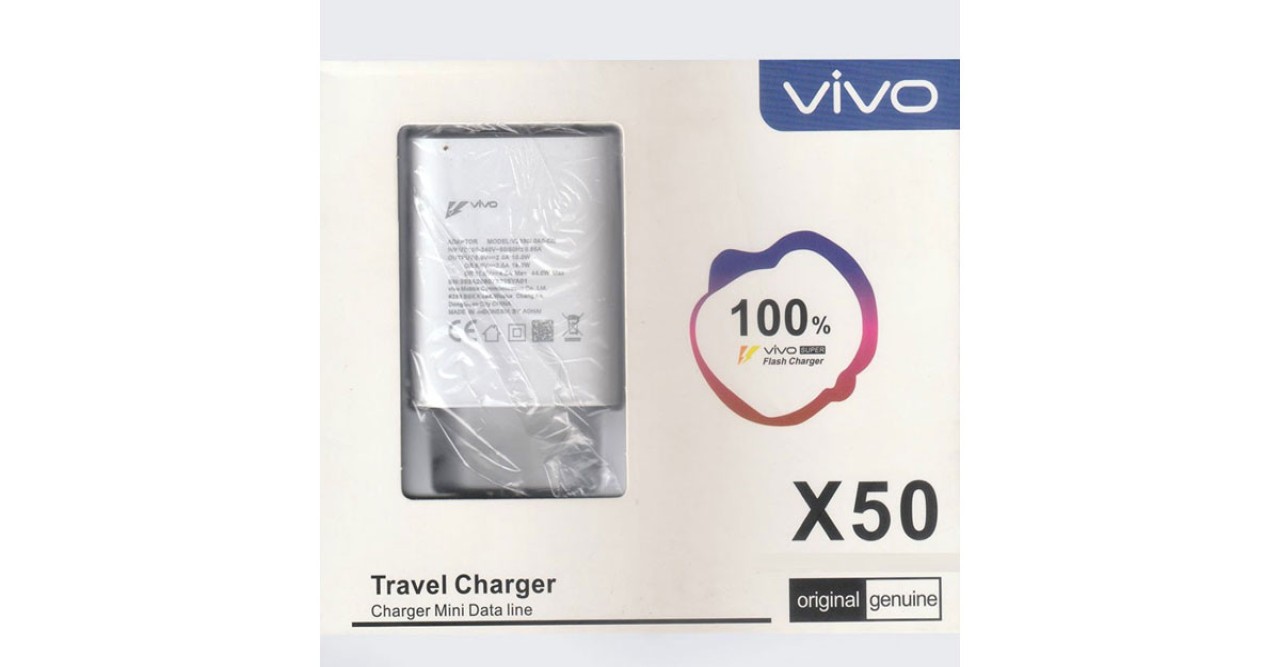 Vivo 33W Super Fast Flash Charger (P-293) with Type-C Cable – Rapid & Safe Charging: Power Up in 2025