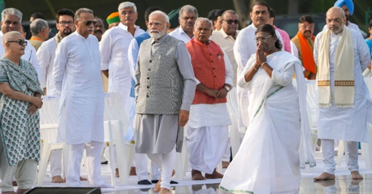 অটল স্মৃতি-সৌধে শরিকি-শক্তির প্রদর্শনী দেখাল বিজেপি, কারা শামিল হলেন