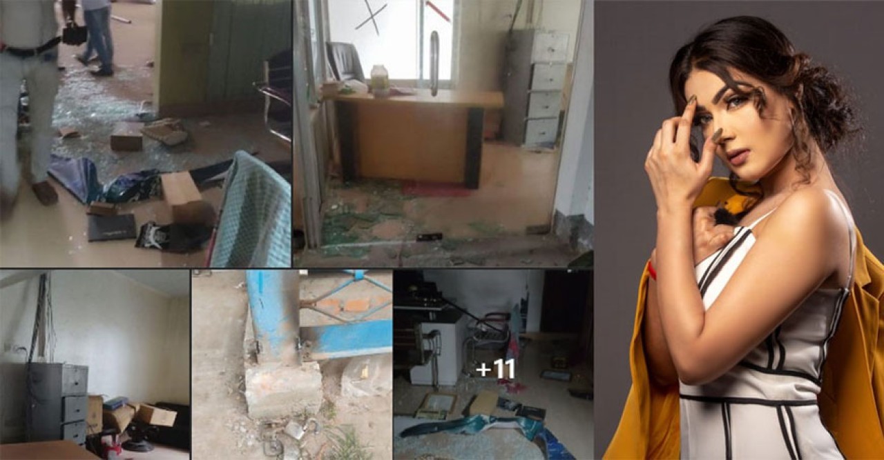 গভীর রাতে মাহির শো রুম দখলের অভিযোগ