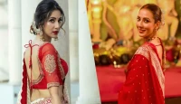 শাড়ি উপহার, প্রণামির স্মৃতি আর পরিবারে সময় কাটিয়ে পূজার আনন্দ ভাগ করছেন বিদ্যা সিনহা মিম