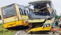 তামিলনাড়ুতে ভয়াবহ বাস দুর্ঘটনা: দুমড়ে-মুচড়ে দুই সরকারি বাস, শিশুসহ ১১ মৃত্যু—আহত ৬০ 