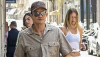 Orlando Bloom and Model Luisa Laemmel Turn Heads at Milan Fashion Week