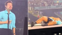 Harry Styles Sparks Concern After Choking Onstage and Briefly Collapsing During Wembley Show Amid Record UK Heatwave