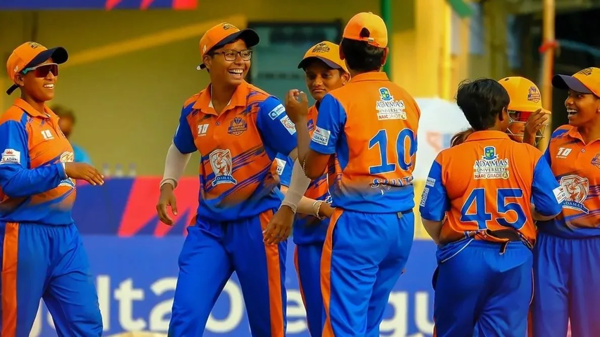 আদমাস হাওড়া ওয়ারিয়র্স বেঙ্গল উইমেনস টি-টোয়েন্টি লিগে সেমিফাইনালের জায়গা সীল করার প্রথম দল হয়েছে   