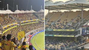 চেপাউকে, সমান্তরাল আঁকছেন — একটি CSK খেলা এবং একটি ভারতের ম্যাচ